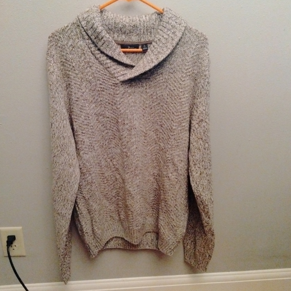 Men's Cowl Neck Sweater